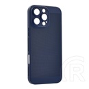 Gigapack Apple iPhone 16 Pro műanyag telefonvédő (légáteresztő, lyukacsos, kameravédő) sötétkék
