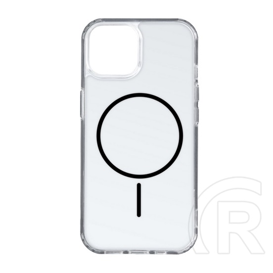 Gigapack Apple iPhone 16 Pro szilikon telefonvédő (ultravékony, műanyag hátlap, magsafe, légpárnás sarok) fekete