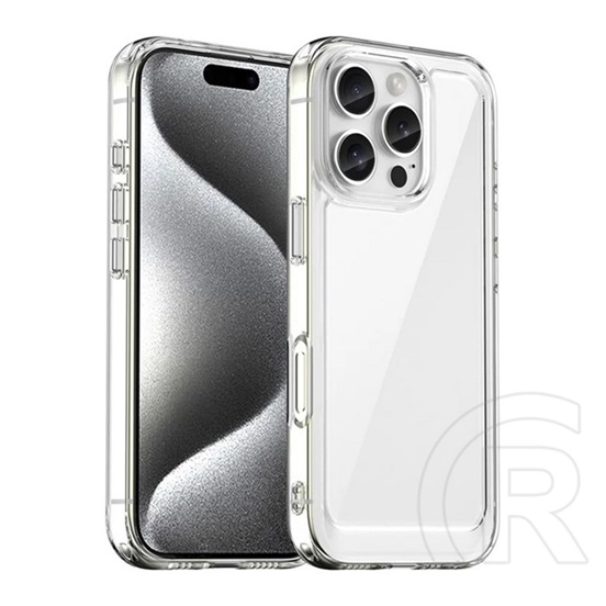 Gigapack Apple iPhone 16 Pro szilikon telefonvédő (ütésállóság, átlátszó hátlap) átlátszó