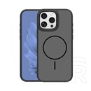 Gigapack Apple iPhone 16 Pro szilikon védő (műanyag hátlap, ütésállóság, légpárnás sarok, kameravédő, magsafe) fekete