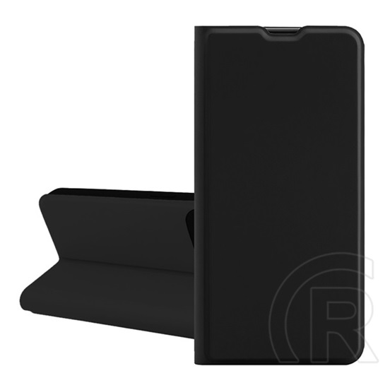 Gigapack Apple iPhone 16 Pro tok álló, bőr hatású ( szilikon belső, oldalra nyíló, asztali tartó, kártyazseb) fekete