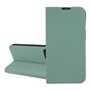 Gigapack Apple iPhone 16 Pro tok álló, bőr hatású (szilikon belső, oldalra nyíló, asztali tartó, kártyazseb) világoszöld