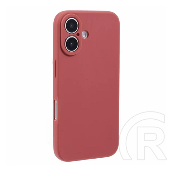 Gigapack Apple iPhone 16 szilikon telefonvédő (matt) piros
