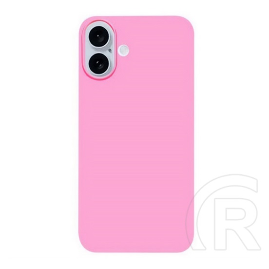 Gigapack Apple iPhone 16 szilikon telefonvédő (matt) rózsaszín