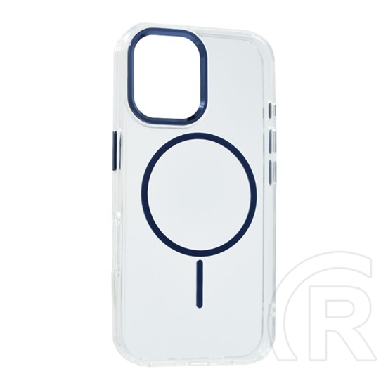 Gigapack Apple iPhone 16 szilikon telefonvédő (műanyag hátlap, kameravédő, magsafe, légpárnás sarok) sötétkék