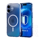 Gigapack Apple iPhone 16 szilikon telefonvédő (ütésállóság, légpárnás sarok, magsafe) átlátszó