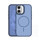 Gigapack Apple iPhone 16 szilikon védő (műanyag hátlap, ütésállóság, légpárnás sarok, kameravédő, magsafe) sötétkék