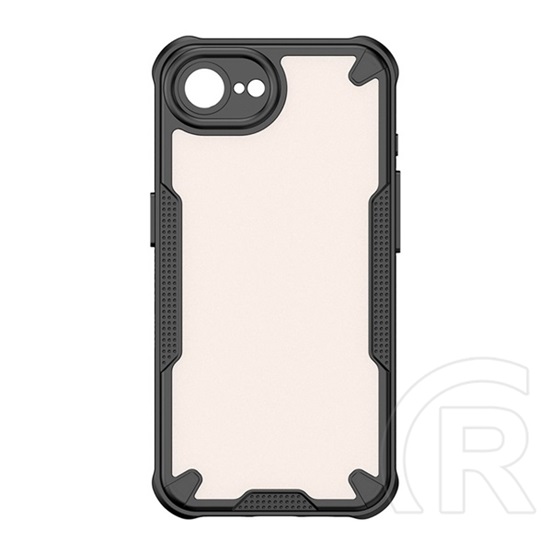 Gigapack Apple iPhone 16e defender szilikon telefonvédő (ütésállóság, légpárnás sarok, akril hátlap, kameravédő) fekete