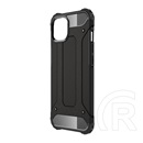 Gigapack Apple iPhone 16e defender szilikon telefonvédő (ütésállóság, légpárnás sarok, fémhatás) fekete