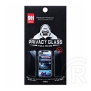 Gigapack Apple iPhone 16e képernyővédő üveg (0.3mm, 9h, betekintés védelem) fekete