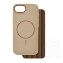 Gigapack Apple iPhone 16e szilikon telefonvédő (műanyag hátlap, kameravédő, magsafe, csillogó) barna