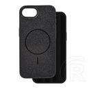 Gigapack Apple iPhone 16e szilikon telefonvédő (műanyag hátlap, kameravédő, magsafe, csillogó) fekete