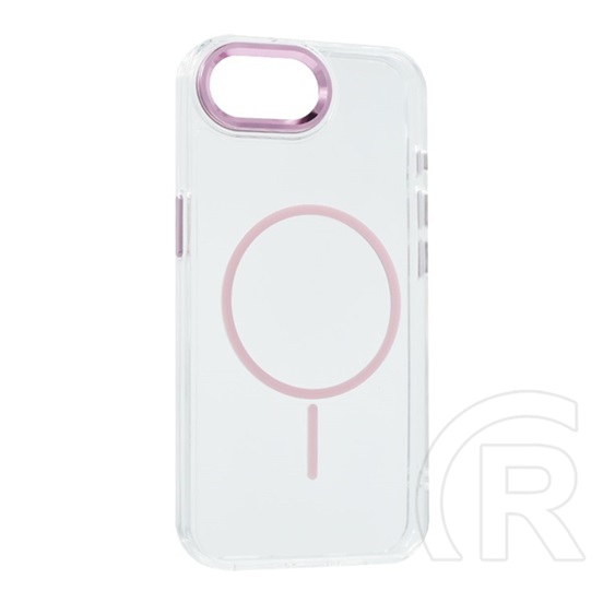 Gigapack Apple iPhone 16e szilikon telefonvédő (műanyag hátlap, kameravédő, magsafe, légpárnás sarok) rózsaszín