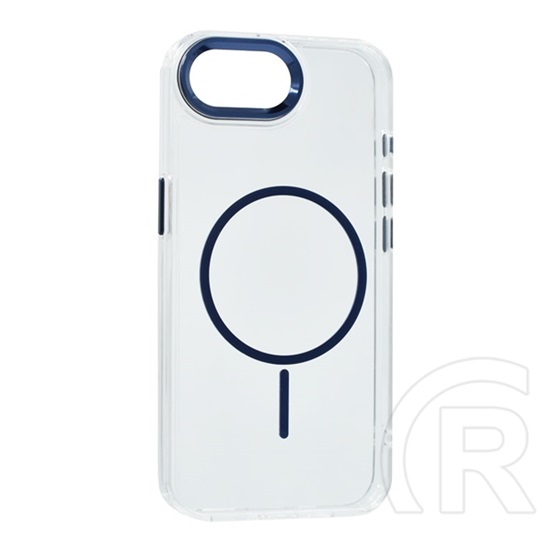 Gigapack Apple iPhone 16e szilikon telefonvédő (műanyag hátlap, kameravédő, magsafe, légpárnás sarok) sötétkék