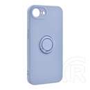 Gigapack Apple iPhone 16e szilikon telefonvédő (tartógyűrű, mikrofiber plüss belső, mágneses, kameravédő) lila