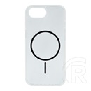 Gigapack Apple iPhone 16e szilikon telefonvédő (ultravékony, műanyag hátlap, magsafe, légpárnás sarok) fekete