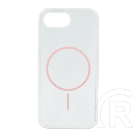Gigapack Apple iPhone 16e szilikon telefonvédő (ultravékony, műanyag hátlap, magsafe, légpárnás sarok) rózsaszín