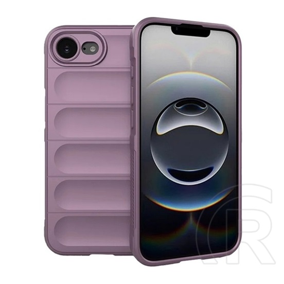 Gigapack Apple iPhone 16e szilikon telefonvédő (ütésállóság, kameravédő, 3d) lila
