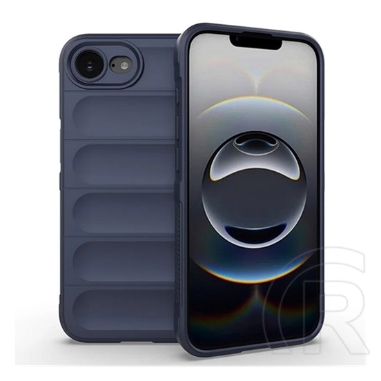 Gigapack Apple iPhone 16e szilikon telefonvédő (ütésállóság, kameravédő, 3d) sötétkék