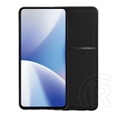 Gigapack Apple iPhone 16e szilikon telefonvédő (ütésállóság, mágneses, bőr hatású hátlap, csíkos) fekete