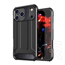 Gigapack Apple iPhone 17 Pro Max defender szilikon telefonvédő (ütésállóság, légpárnás sarok, fémhatás) fekete