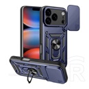 Gigapack Apple iPhone 17 Pro Max defender szilikon telefonvédő (ütésállóság, tartógyűrű, kameravédő) sötétkék