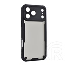 Gigapack Apple iPhone 17 Pro Max defender szilikon védő (ütésállóság, légpárnás sarok, akril hátlap, kameravédő) fekete