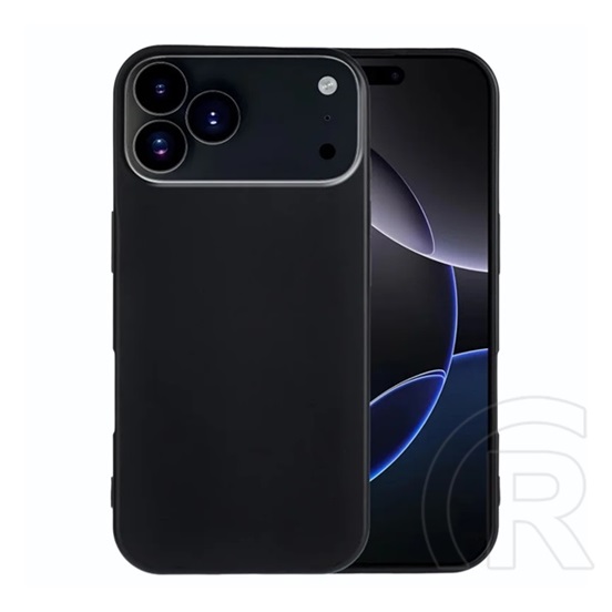 Gigapack Apple iPhone 17 Pro Max szilikon telefonvédő (matt) fekete