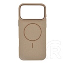 Gigapack Apple iPhone 17 Pro Max szilikon telefonvédő (műanyag hátlap, kameravédő, magsafe, csillogó) barna