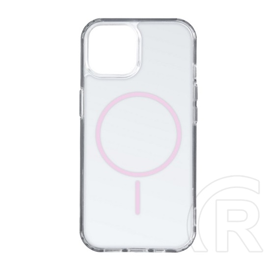 Gigapack Apple iPhone 17 Pro Max szilikon telefonvédő (ultravékony, műanyag hátlap, magsafe, légpárnás sarok) rózsaszín