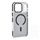 Gigapack Apple iPhone 17 Pro Max szilikon védő (ütésállóság, légpárnás sarok, karbon minta, wireless, magsafe) fekete