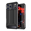 Gigapack Apple iPhone 17 Pro defender szilikon telefonvédő (ütésállóság, légpárnás sarok, fémhatás) fekete