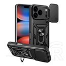 Gigapack Apple iPhone 17 Pro defender szilikon telefonvédő (ütésállóság, tartógyűrű, kameravédő) fekete