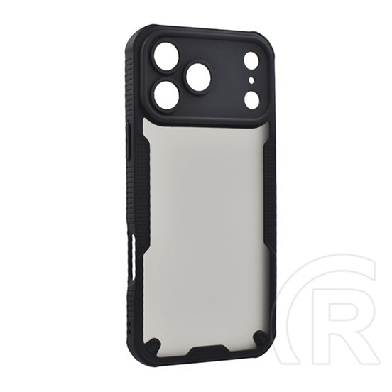 Gigapack Apple iPhone 17 Pro defender szilikon védő (ütésállóság, légpárnás sarok, akril hátlap, kameravédő) fekete