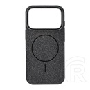 Gigapack Apple iPhone 17 Pro szilikon telefonvédő (műanyag hátlap, kameravédő, magsafe, csillogó) fekete