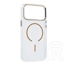 Gigapack Apple iPhone 17 Pro szilikon telefonvédő (műanyag hátlap, kameravédő, magsafe, légpárnás sarok) arany