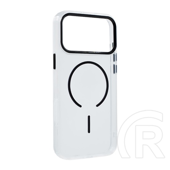 Gigapack Apple iPhone 17 Pro szilikon telefonvédő (műanyag hátlap, kameravédő, magsafe, légpárnás sarok) fekete