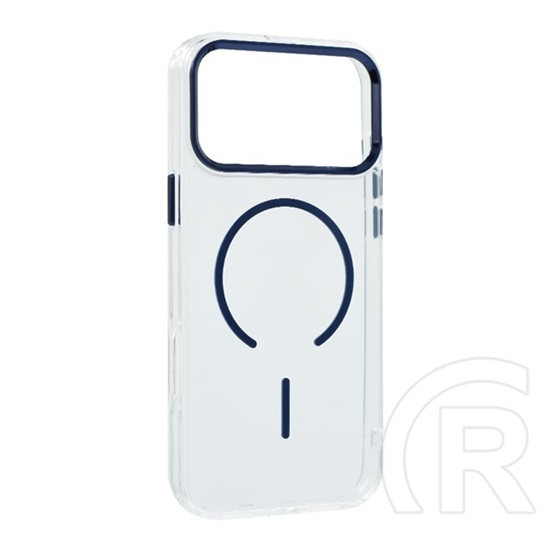 Gigapack Apple iPhone 17 Pro szilikon telefonvédő (műanyag hátlap, kameravédő, magsafe, légpárnás sarok) sötétkék