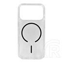 Gigapack Apple iPhone 17 Pro szilikon telefonvédő (ultravékony, műanyag hátlap, magsafe, légpárnás sarok) fekete