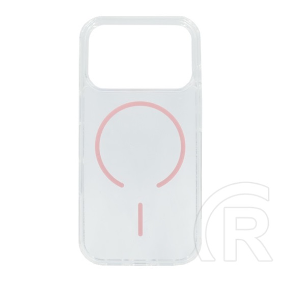 Gigapack Apple iPhone 17 Pro szilikon telefonvédő (ultravékony, műanyag hátlap, magsafe, légpárnás sarok) rózsaszín