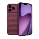 Gigapack Apple iPhone 17 Pro szilikon telefonvédő (ütésállóság, kameravédő, 3d) bordó