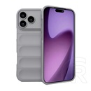 Gigapack Apple iPhone 17 Pro szilikon telefonvédő (ütésállóság, kameravédő, 3d) világosszürke