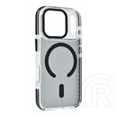 Gigapack Apple iPhone 17 Pro szilikon telefonvédő (ütésállóság, légpárnás sarok, karbon minta, wireless, magsafe) fekete