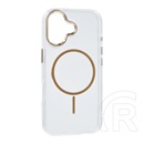 Gigapack Apple iPhone 17 szilikon telefonvédő (műanyag hátlap, kameravédő, magsafe, légpárnás sarok) arany