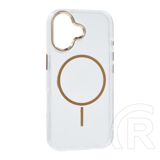 Gigapack Apple iPhone 17 szilikon telefonvédő (műanyag hátlap, kameravédő, magsafe, légpárnás sarok) arany