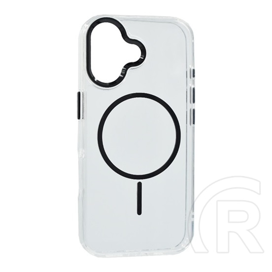 Gigapack Apple iPhone 17 szilikon telefonvédő (műanyag hátlap, kameravédő, magsafe, légpárnás sarok) fekete