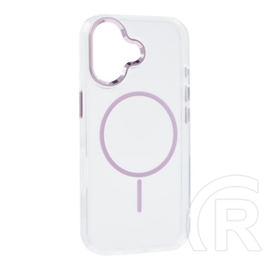 Gigapack Apple iPhone 17 szilikon telefonvédő (műanyag hátlap, kameravédő, magsafe, légpárnás sarok) rózsaszín