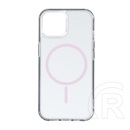 Gigapack Apple iPhone 17 szilikon telefonvédő (ultravékony, műanyag hátlap, magsafe, légpárnás sarok) rózsaszín