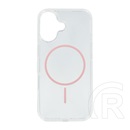 Gigapack Apple iPhone 17 szilikon telefonvédő (ultravékony, műanyag hátlap, magsafe, légpárnás sarok) rózsaszín