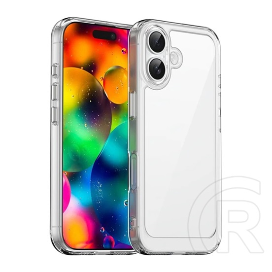 Gigapack Apple iPhone 17 szilikon telefonvédő (ütésállóság, átlátszó hátlap) átlátszó
